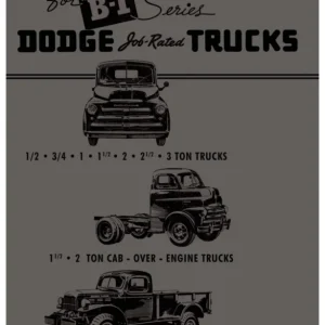 1948 - 1949 Dodge Truck B-1 Series Shop Manual Begränsad tid