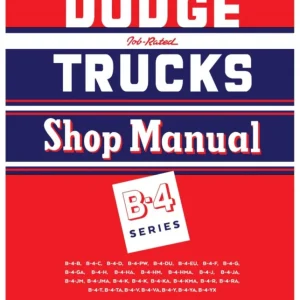 1953 Dodge Trucks B-4 Series Shop Manual Köp online