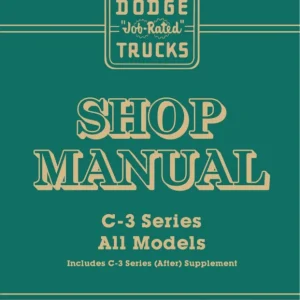 1955-1956 Dodge C3 Truck Shop Manual Supplement Lägg i varukorgen