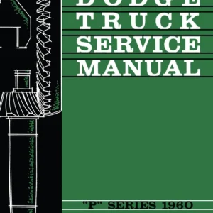 1960 Dodge Truck P Series Service Manual Begränsat antal