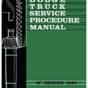 1961 Dodge Truck R Series Service Manual Supplement Billig