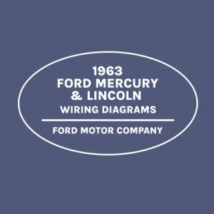 1963 Mercury & Lincoln Wiring Diagrams Manual Begränsad tid