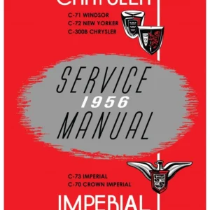 1956 Chrysler & Imperial Service Manual Nedsatt pris