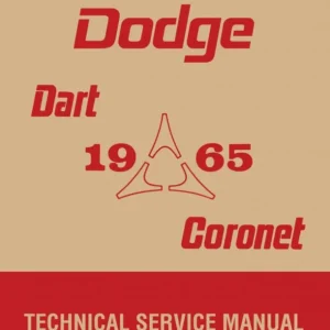 1965 Dodge Dart Coronet Service Manual Begränsat antal