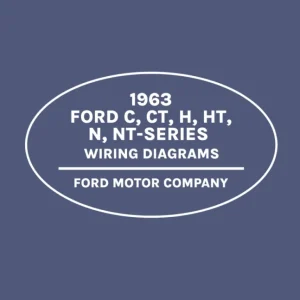 1963 Ford C, CT, H, HT, N, & NT Series Truck Wiring Diagrams Manual Utförsäljning