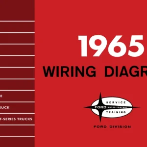 1965 Ford F-Series, B-, T- Series Truck & Econoline, P-Series Van Wiring Diagrams Manual Lågt pris
