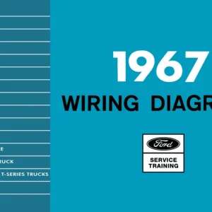 1967 Ford N, NT, C, CT-Series & W-Series Truck Wiring Diagrams Manual Billigare