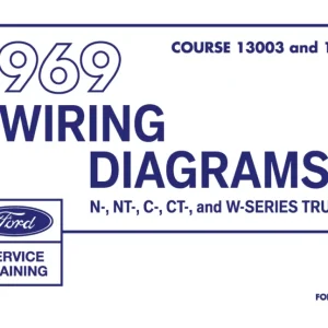 1969 Ford N, NT, C, CT-Series & W-Series Truck Wiring Diagrams Manual Kampanj