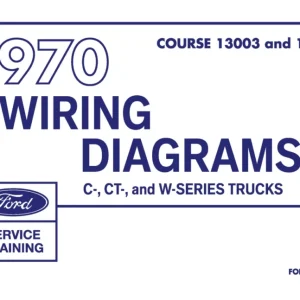 1970 Ford C, CT-Series & W-Series Truck Wiring Diagrams Manual Begränsat erbjudande