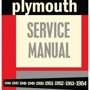 1946-1954 Plymouth Service Manual Kampanj