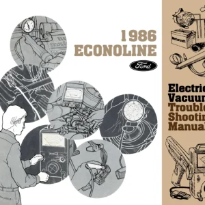 1986 Ford Econoline Electrical Vacuum Troubleshooting Manual - COLOR Köp nu