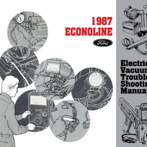 1987 Ford Econoline Electrical Vacuum Troubleshooting Manual - COLOR Begränsat antal