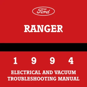 1994 Ford Ranger Electrical and Vacuum Troubleshooting Manual Nedsatt pris
