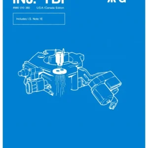 1983-1987 Jeep INJ. TBI Fuel Injection Service Manual Fynd