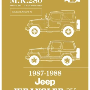 1987-1988 Jeep Wrangler / YJ Body Service Manual Köp online