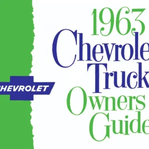 1963 Chevy Truck Instruktionsbok Outlet