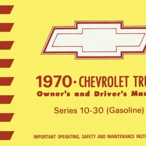 1970 Chevy Truck 10-30 Instruktionsbok Säker betalning