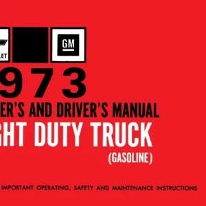 1973 Chevy Truck 10-30 Instruktionsbok Sänkt pris