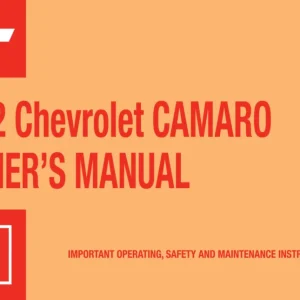 1972 Chevrolet Camaro Owner's Manual I lager