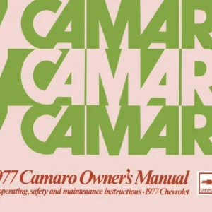 1977 Chevrolet Camaro Owner's Manual Fynd