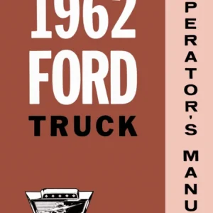 1962 Ford Truck Owner's Manual Begränsad tid