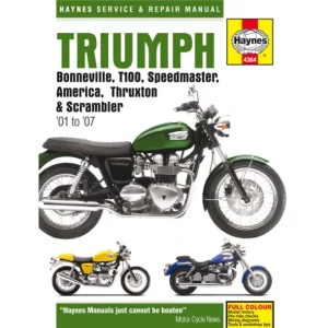 Verkstadsmanual, Triumph Bonnev. 01-07 Kundfavorit