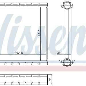 Värmeväxlare KupévärmareNissens 707278 Erbjudandepris