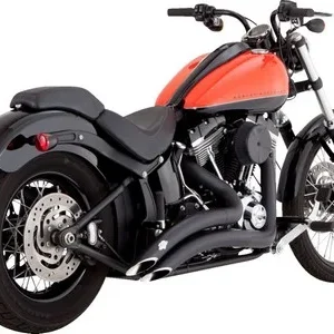 Vance & Hines Exhaust Big Radius Matte Blk 86-09 Softail Exhaust Big R Sista chansen